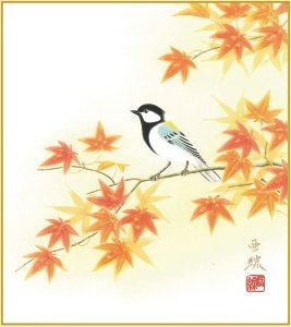 shikishi japanese traditional pictures